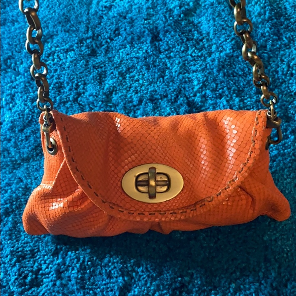 By Carla Mancini Orange clutch